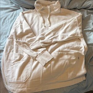 Men's Off-White Turtleneck Sweater